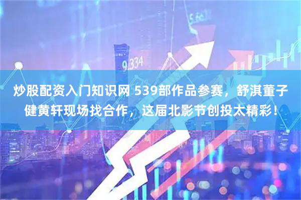 炒股配资入门知识网 539部作品参赛，舒淇董子健黄轩现场找合作，这届北影节创投太精彩！